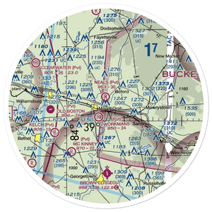 Neals Airport (OH96) VFR Sectional Sticker (30 mile)