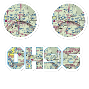 Neals Airport (OH96) VFR Sectional Sticker Pack