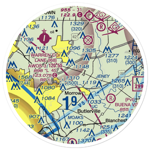 Maplewood Orchard Airport (OH95) VFR Sectional Sticker (20 mile)
