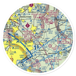 Maplewood Orchard Airport (OH95) VFR Sectional Sticker (30 mile)