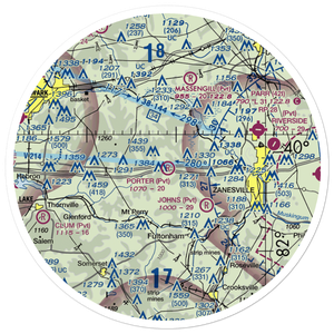 Porter Airport (OH92) VFR Sectional Sticker (30 mile)