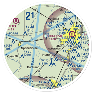 Dave Rice Ultralightport (OH91) VFR Sectional Sticker (20 mile)