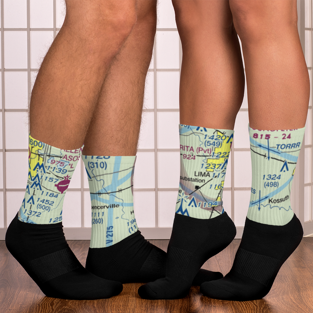 Dave Rice Ultralightport (OH91) VFR Sectional Socks 