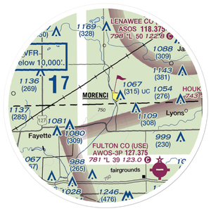 Hochstetler Airport (OH90) VFR Sectional Sticker (20 mile)