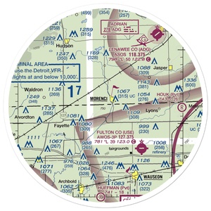 Hochstetler Airport (OH90) VFR Sectional Sticker (30 mile)