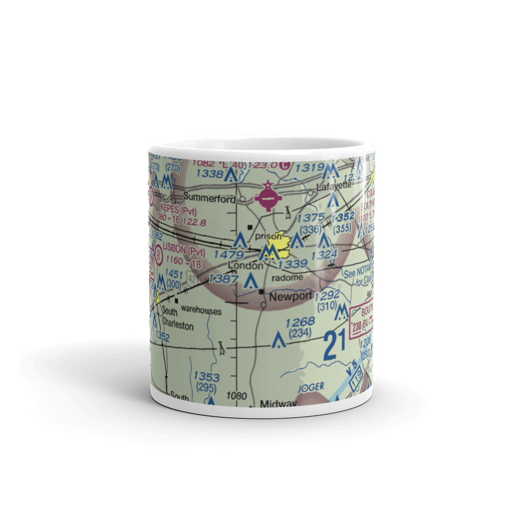 Roberts Airport (OH88) VFR Sectional  Mug 
