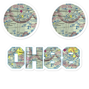 Roberts Airport (OH88) VFR Sectional Sticker Pack