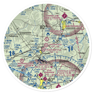 Graham Farm Airport (OH82) VFR Sectional Sticker (30 mile)