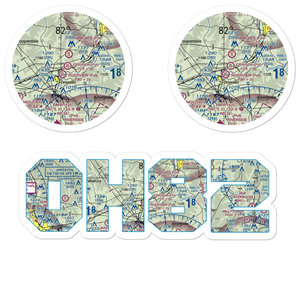 Graham Farm Airport (OH82) VFR Sectional Sticker Pack
