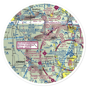 Swigart Airport (OH78) VFR Sectional Sticker (30 mile)