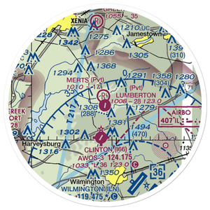 Lumberton Airport (OH77) VFR Sectional Sticker (20 mile)