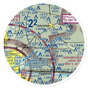Kearns Airport (OH74) VFR Sectional Sticker (20 mile)