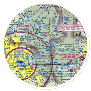 Kearns Airport (OH74) VFR Sectional Sticker (30 mile)