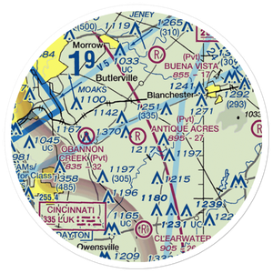 Antique Acres Airpark (OH65) VFR Sectional Sticker (20 mile)
