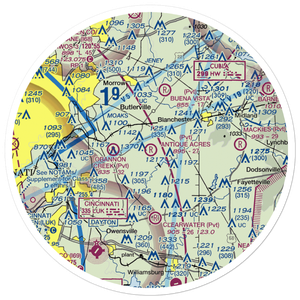 Antique Acres Airpark (OH65) VFR Sectional Sticker (30 mile)
