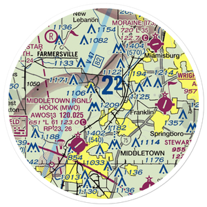Hummel Airport (OH64) VFR Sectional Sticker (20 mile)