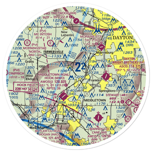 Hummel Airport (OH64) VFR Sectional Sticker (30 mile)