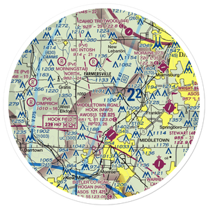 Jims Airport (OH63) VFR Sectional Sticker (30 mile)