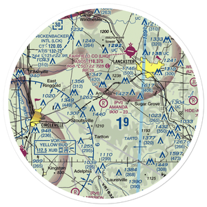 Amanda Airport (OH61) VFR Sectional Sticker (30 mile)