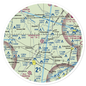 Gerker Airfield (OH60) VFR Sectional Sticker (30 mile)