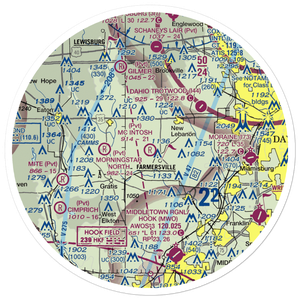 Mc Intosh Airport (OH59) VFR Sectional Sticker (30 mile)