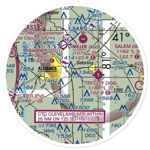 Alliance Airport (OH48) VFR Sectional Sticker (20 mile)