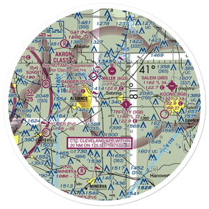 Alliance Airport (OH48) VFR Sectional Sticker (30 mile)