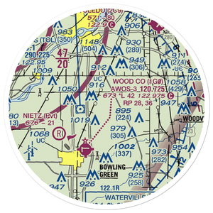 Drake Airport (OH45) VFR Sectional Sticker (20 mile)