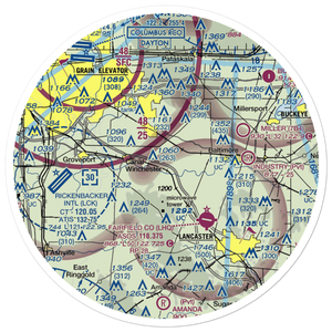 Anderson Airport (OH43) VFR Sectional Sticker (30 mile)