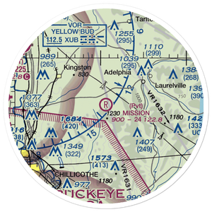Mission Field (OH35) VFR Sectional Sticker (20 mile)