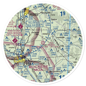Mission Field (OH35) VFR Sectional Sticker (30 mile)