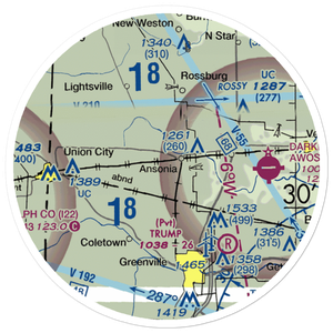 Leis Airport (OH34) VFR Sectional Sticker (20 mile)