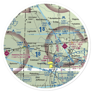 Leis Airport (OH34) VFR Sectional Sticker (30 mile)