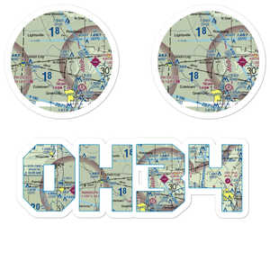 Leis Airport (OH34) VFR Sectional Sticker Pack