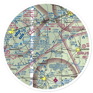 Donner Field (OH28) VFR Sectional Sticker (30 mile)