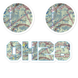 Donner Field (OH28) VFR Sectional Sticker Pack