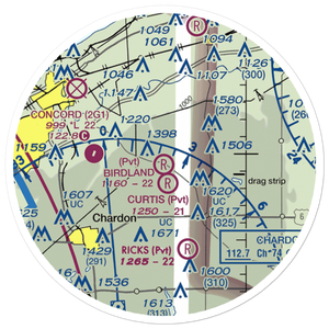 Birdland Airport (OH26) VFR Sectional Sticker (20 mile)