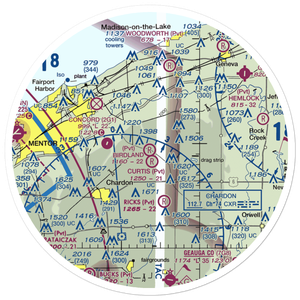 Birdland Airport (OH26) VFR Sectional Sticker (30 mile)