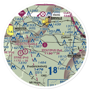 Stoltzfus Airfield (OH22) VFR Sectional Sticker (20 mile)