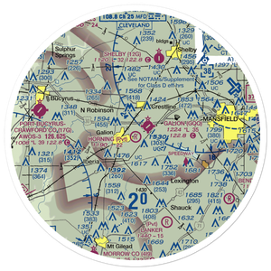 Horning Airport (OH21) VFR Sectional Sticker (30 mile)