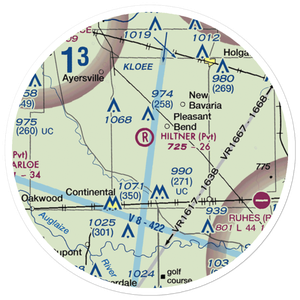 Hiltner Airport (OH19) VFR Sectional Sticker (20 mile)