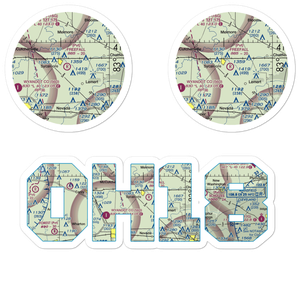 Freefall Field (OH18) VFR Sectional Sticker Pack