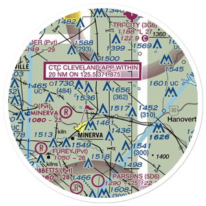 Bulick Field (OH13) VFR Sectional Sticker (20 mile)