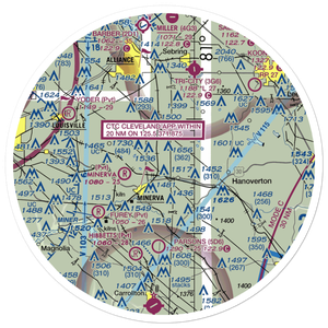 Bulick Field (OH13) VFR Sectional Sticker (30 mile)