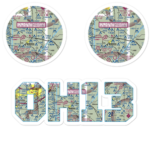 Bulick Field (OH13) VFR Sectional Sticker Pack