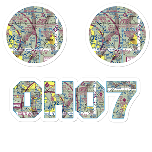 Sunset Strip (OH07) VFR Sectional Sticker Pack