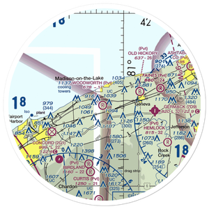 Woodworth Airport (OH03) VFR Sectional Sticker (30 mile)