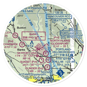 Gilbert Airport (OG63) VFR Sectional Sticker (20 mile)