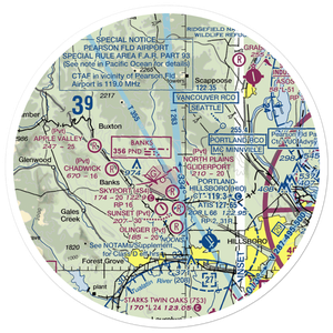 Gilbert Airport (OG63) VFR Sectional Sticker (30 mile)