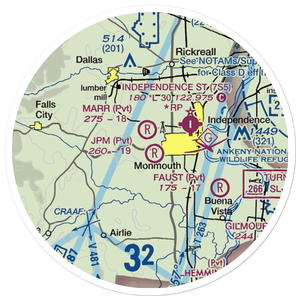 Jpm Airport (OG52) VFR Sectional Sticker (20 mile)